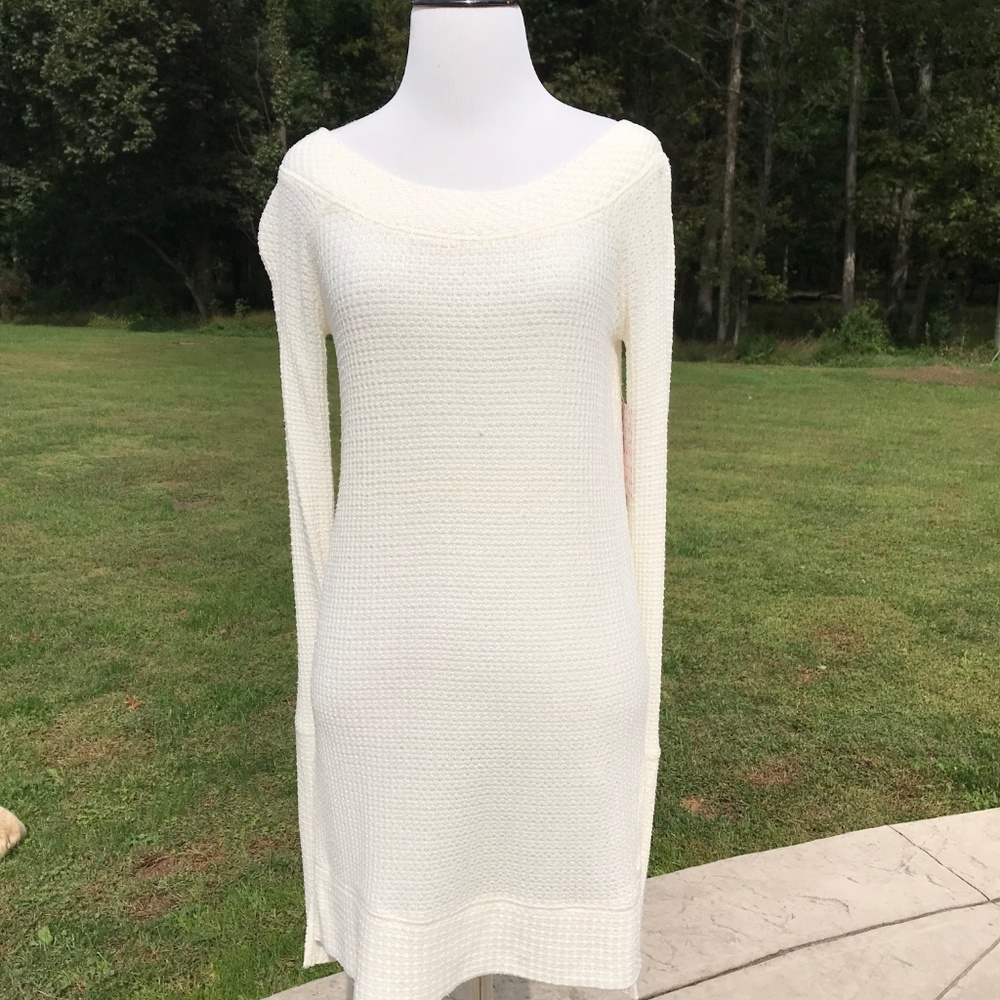Free People Ivory Long Tunic, Size S